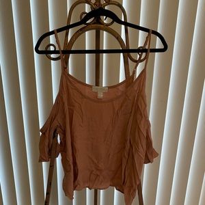 Dusty Rose Off Shoulder Too